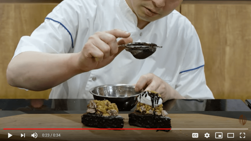 black pastry